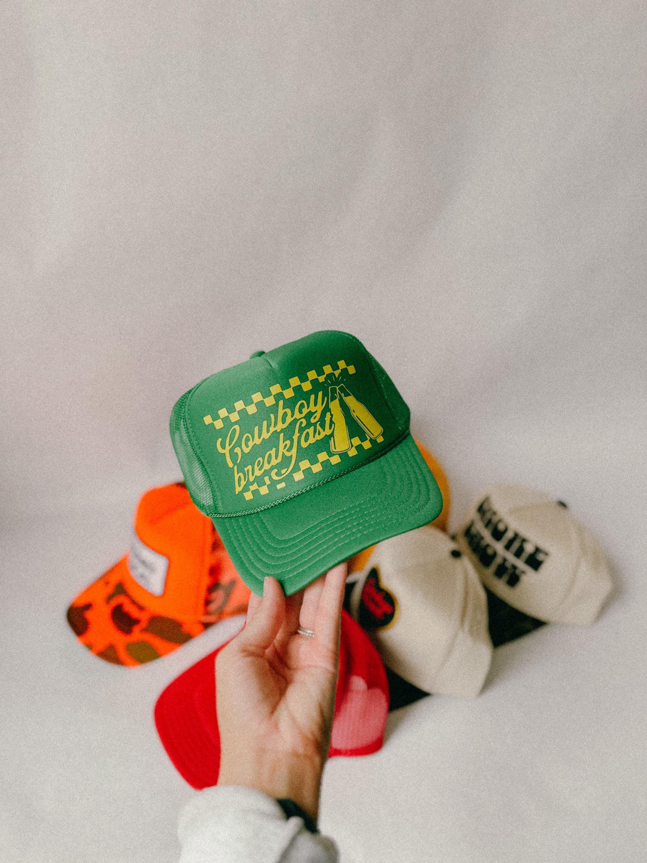 Cowboy Beer Breakfast Trucker Hat