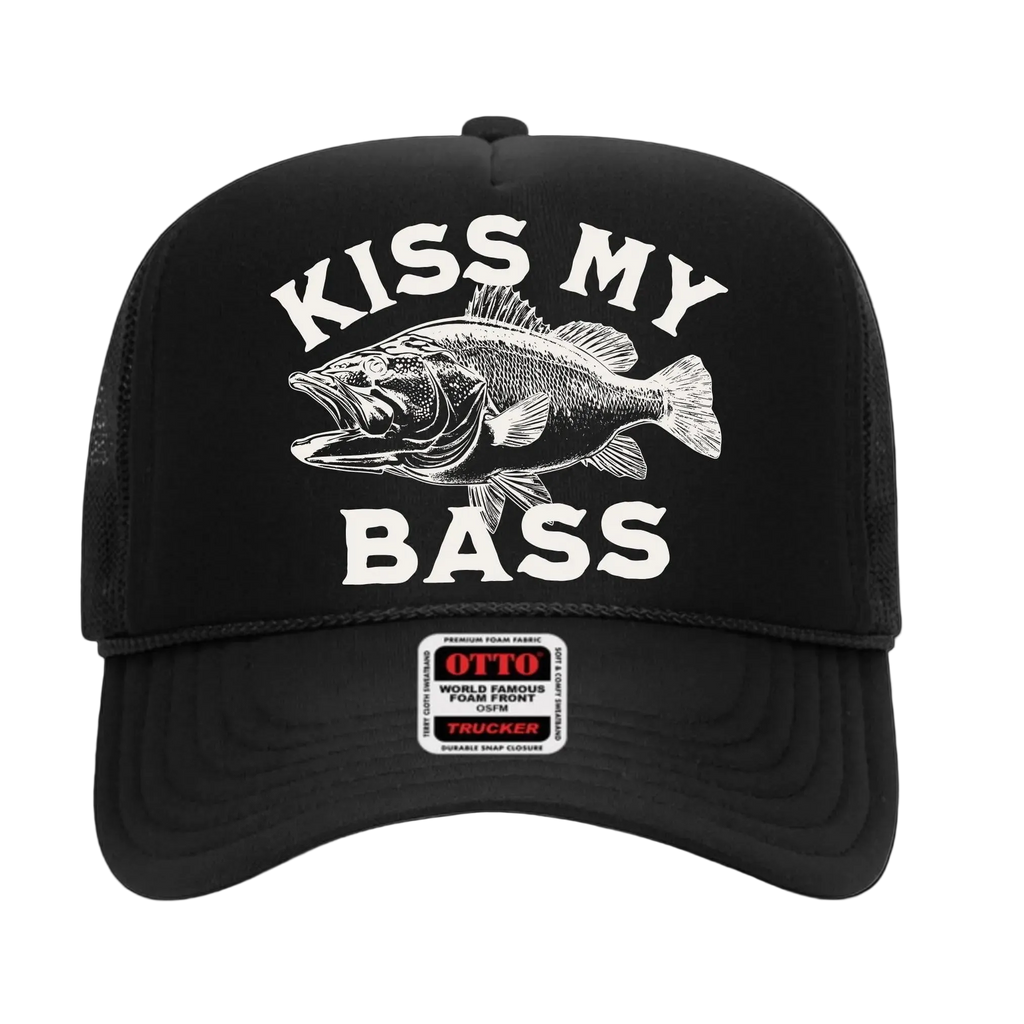 Kiss My Bass Trucker Hat