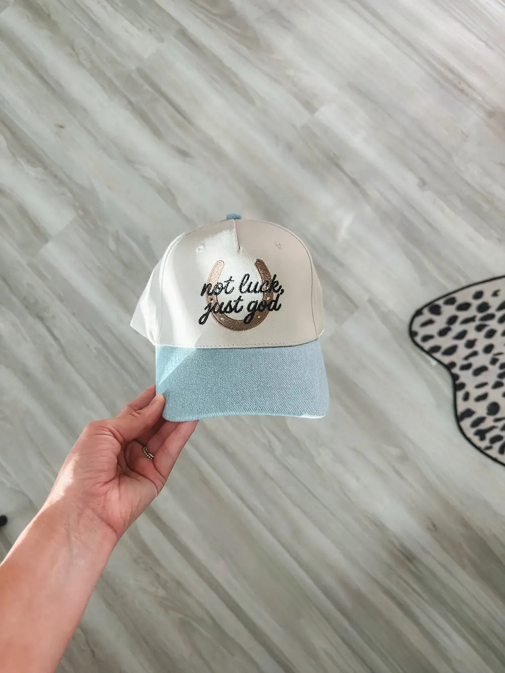 Not Luck Just God Denim Hat