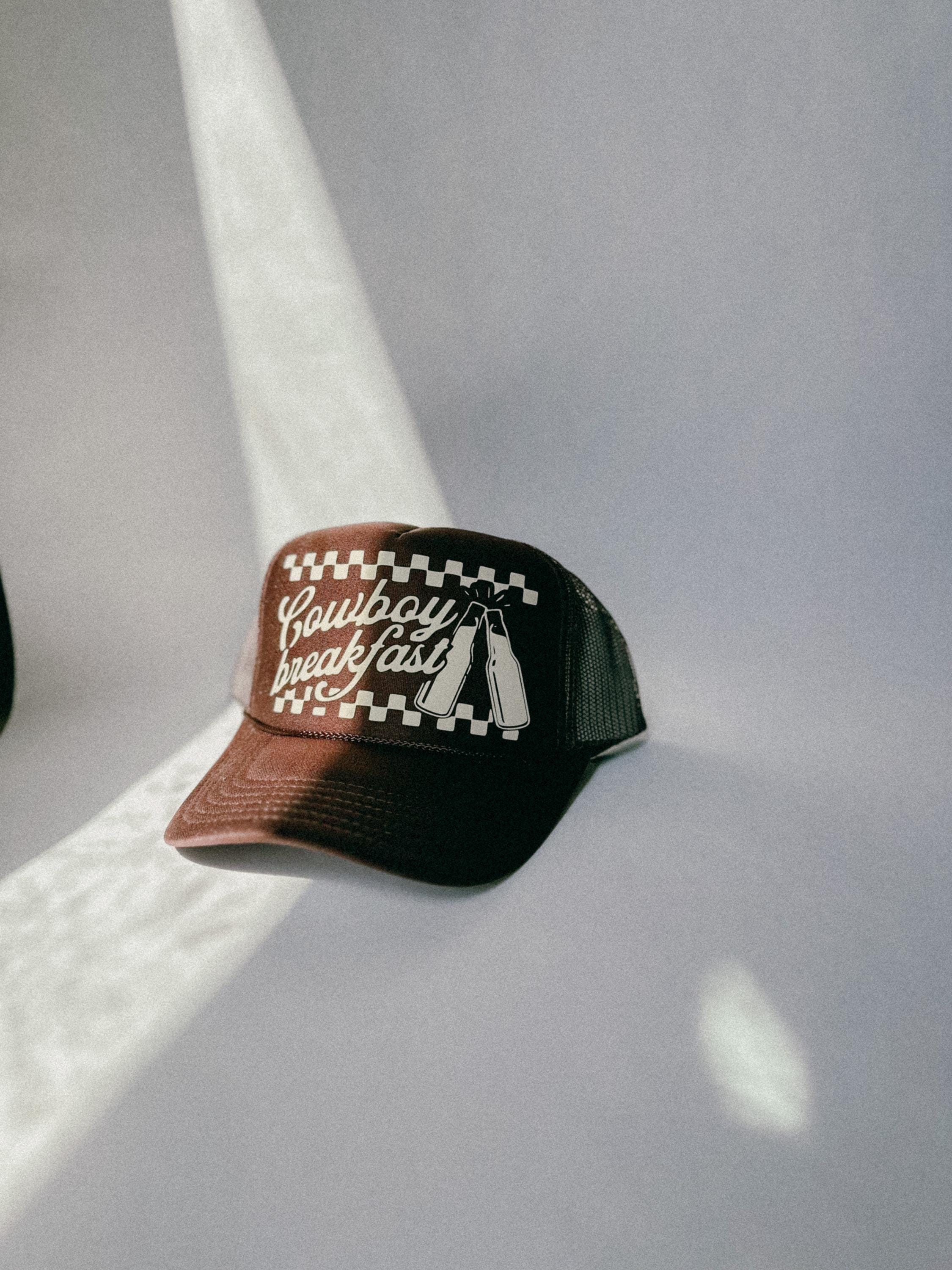 Cowboy Beer Breakfast Trucker Hat