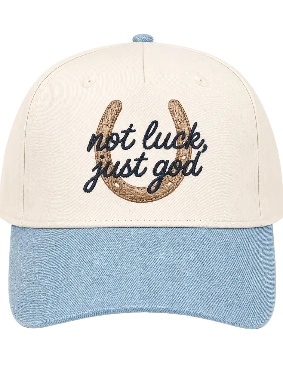 Not Luck Just God Denim Hat