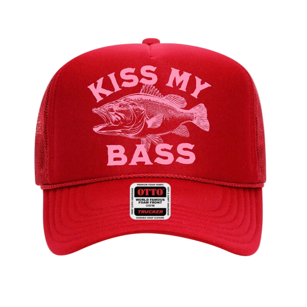 Kiss My Bass Trucker Hat