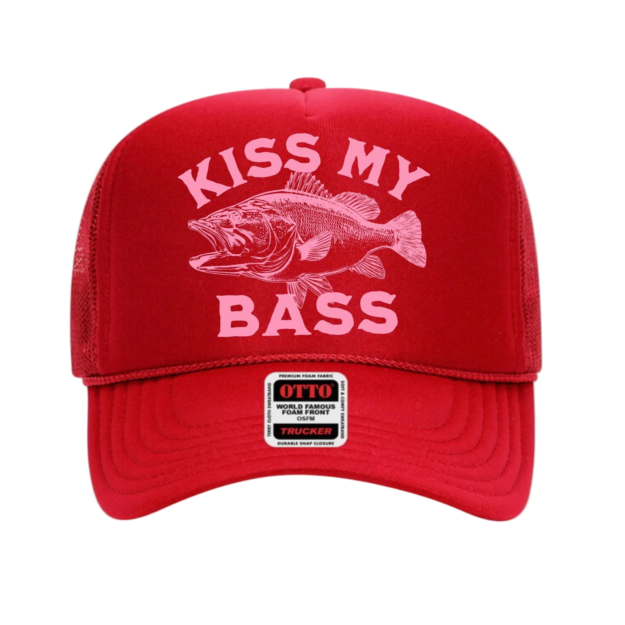 Kiss My Bass Trucker Hat