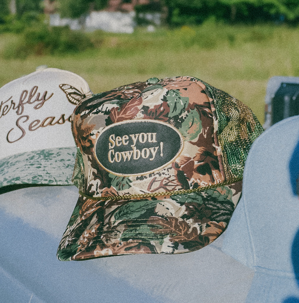 See You Cowboy Patch Trucker