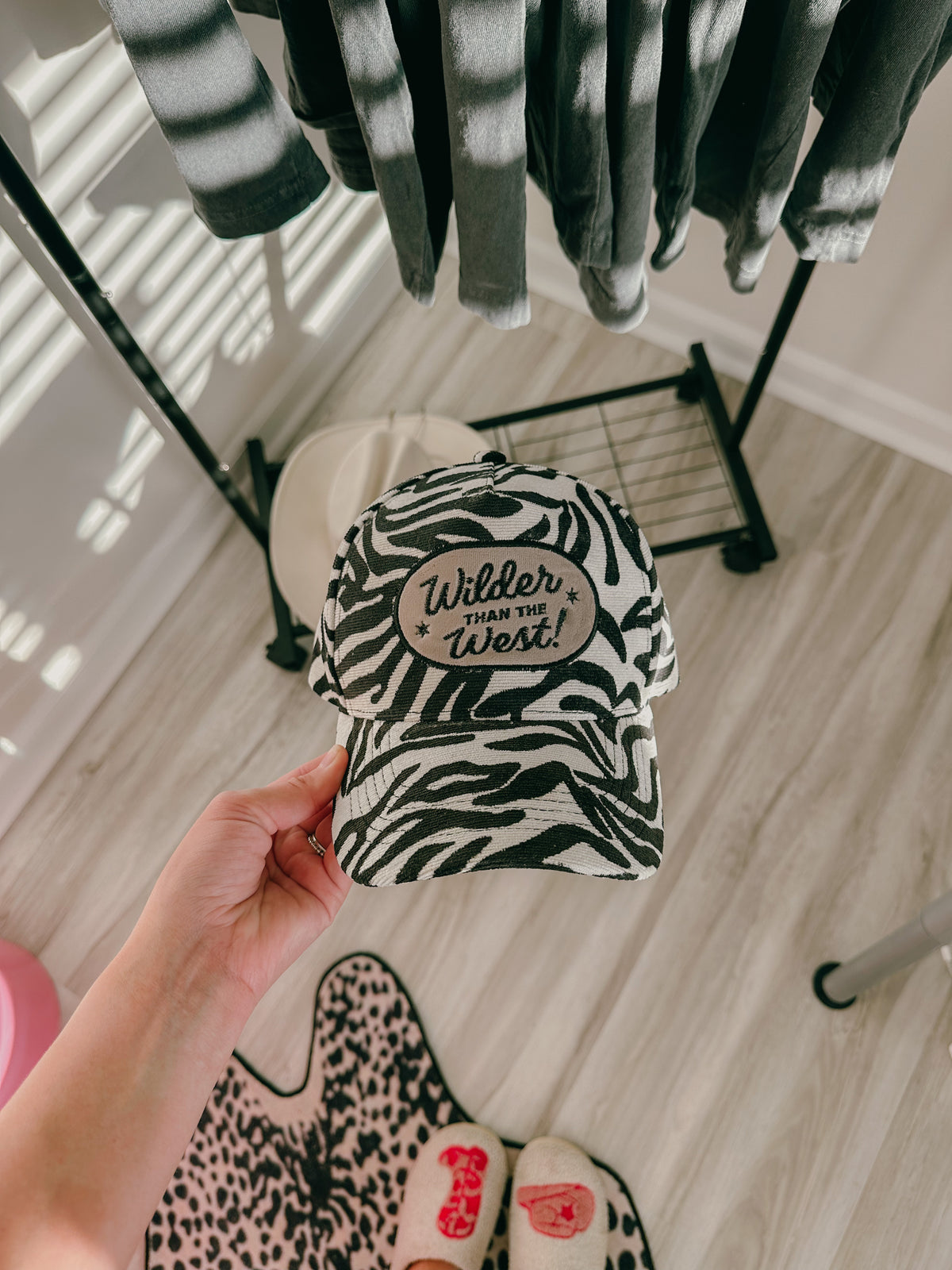 Wilder West Corduroy Zebra Hat