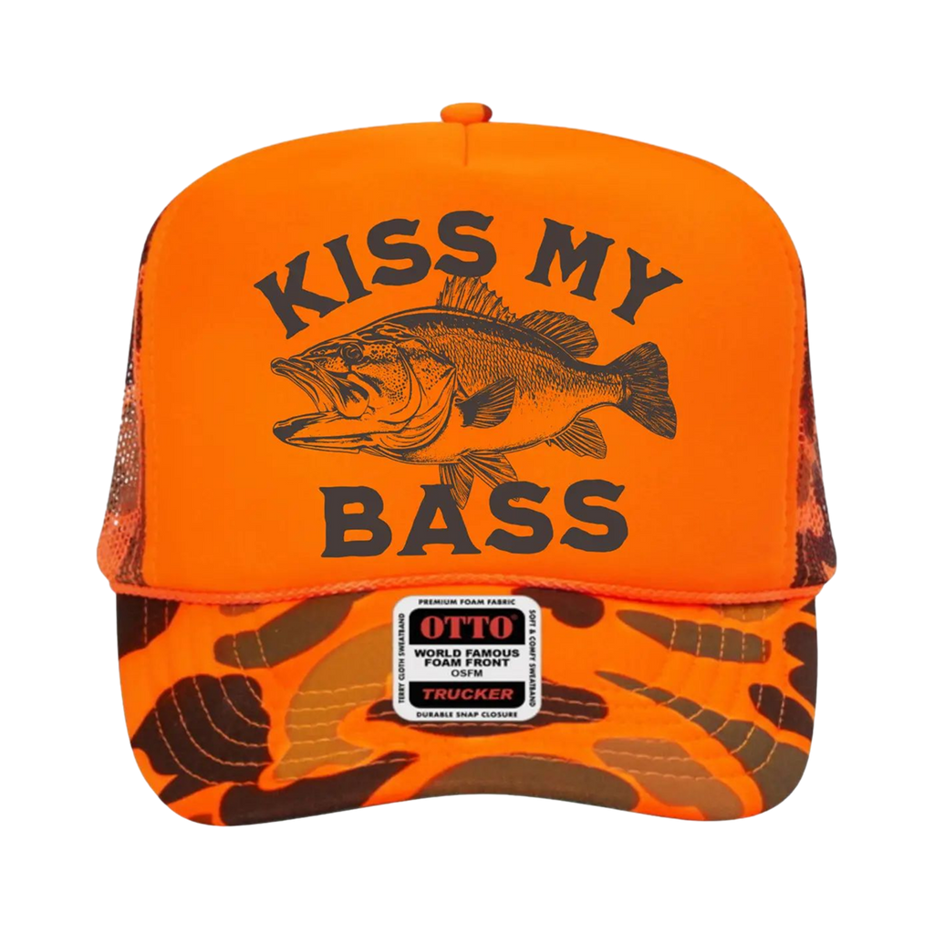 Kiss My Bass Trucker Hat