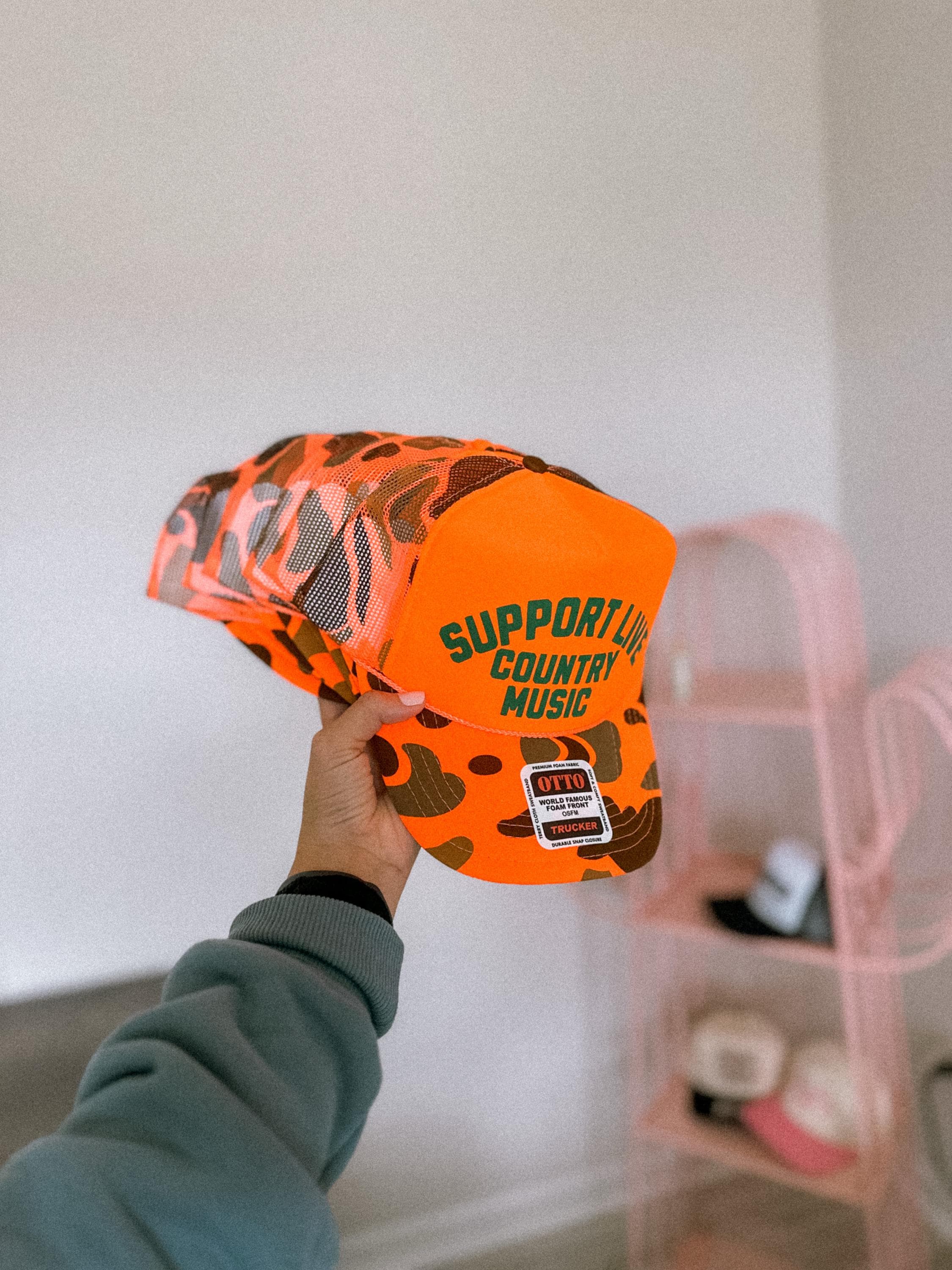 Support Live Country Music Trucker Hat