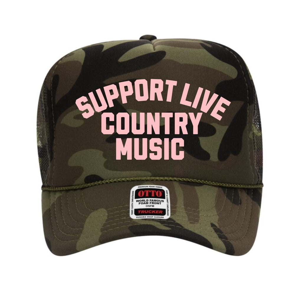 Support Live Country Music Trucker Hat