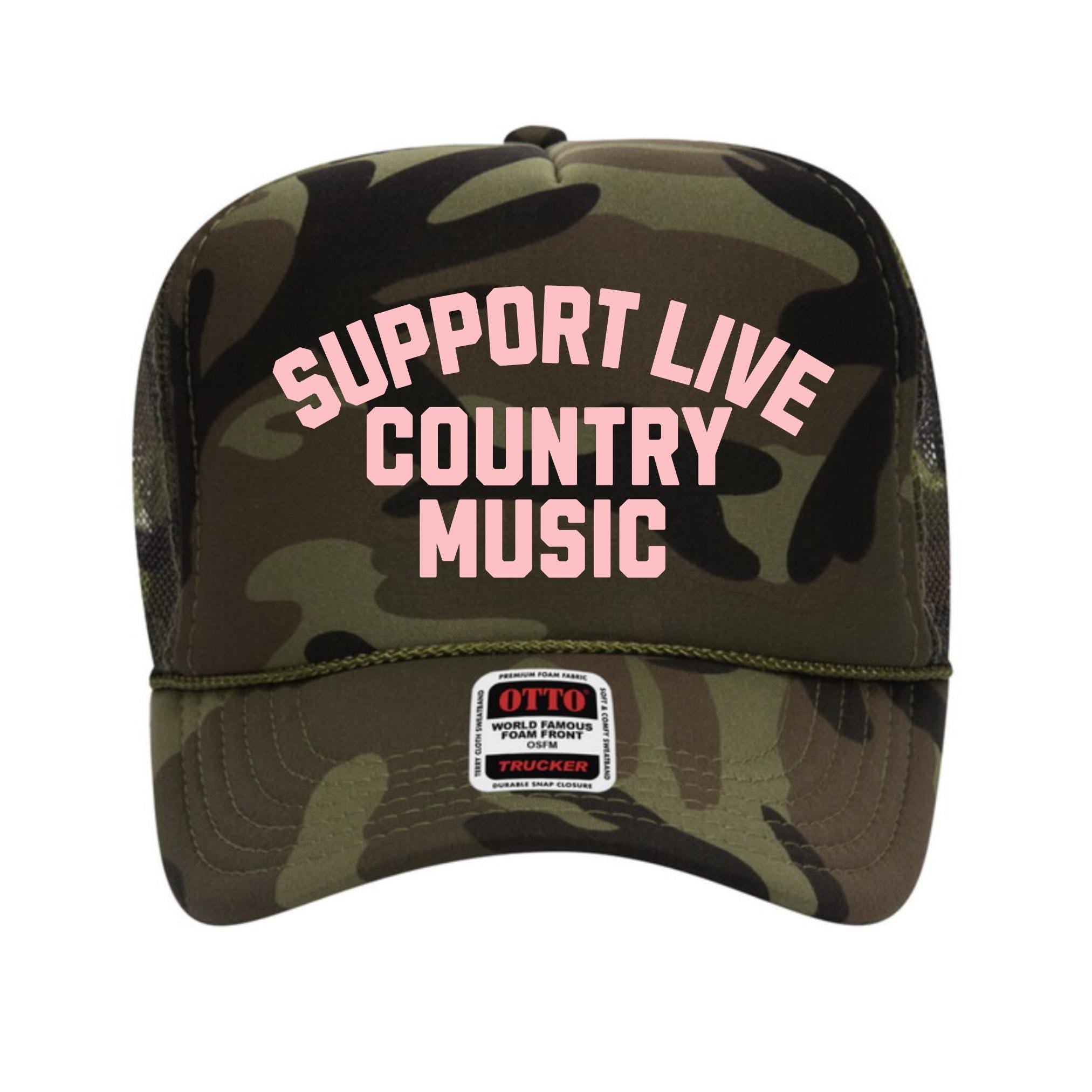 Support Live Country Music Trucker Hat